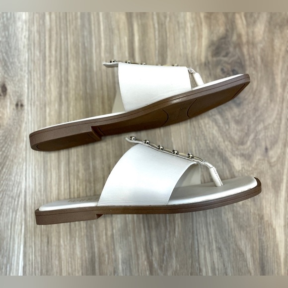 Franco Sarto Megs Sandal Women's Size 7.5 M Cream Leather Upper EUC - Picture 3 of 6